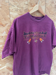 Vintage Harley-Davidson 2016 MDA Fall Ride Tomahawk  T-Shirt Maroon Size XXL