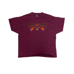 Vintage Harley-Davidson 2016 MDA Fall Ride Tomahawk  T-Shirt Maroon Size XXL