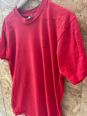 Vintage 80s Bob Marley Soccer Committee Single Stitch Red T-Shirt Size L by Fruit of the Loom