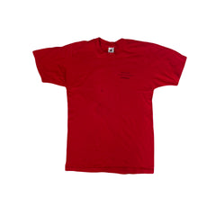 Vintage 80s Bob Marley Soccer Committee Single Stitch Red T-Shirt Size L by Fruit of the Loom