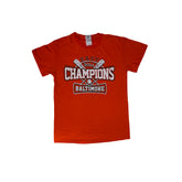 Vintage Gildan Orange 2014 Baltimore Champions T-Shirt Size Small