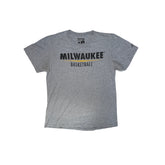 Vintage Y2K Adidas Milwaukee Basketball T-Shirt Men's Size M Gray