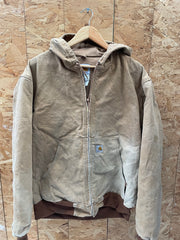 Carhartt Tan Hooded Jacket Size L
