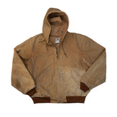 Carhartt Tan Hooded Jacket Size L