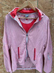Nike Women's Size M Pink Running Jacket Windbreaker Hoodie