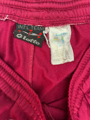 Vintage Lotto Track Pants Size M Maroon White Blue Mens 90s Retro