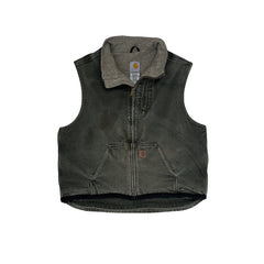 Vintage 90s Carhartt Men's Size XXL Moss Green Duck Insulated Vest