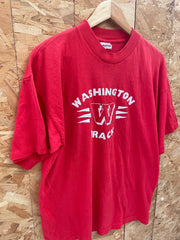 Vintage 90s Single Stitch Washington Track T-Shirt Red Size XL by Murina