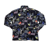 Vintage 90s Abstract Multicolor Long Sleeve Button Up Ugly Shirt L by Tendenza