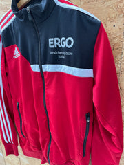Adidas Red Track Jacket Size S Men's Full Zip ERGO Vintage Football