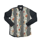 Vintage 90s Looney Tunes Cartoon Pattern Western Cowboy Men's XL Shirt