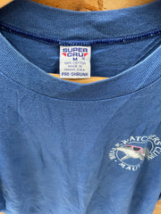 Vintage 90s Whale Watchers Club Maui Single Stitch T-Shirt Size M by Super Cru