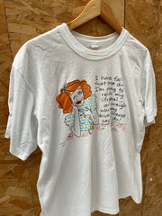 Vintage 90s XL Single Stitch T-Shirt Funny Quirky Illustration Tee