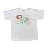 Vintage 90s XL Single Stitch T-Shirt Funny Quirky Illustration Tee