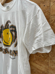 Vintage 90s Smile Mon Bahamas Single Stitch T-Shirt - Size L - White