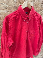 Vintage Y2K Coca-Cola Red Long Sleeve Button Down Shirt Size 41 L