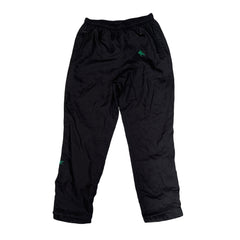 Vintage 90s Asics Track Shell Pants Size L Black Green Men's Retro Athletic