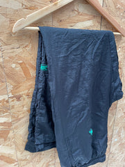 Vintage 90s Asics Track Shell Pants Size L Black Green Men's Retro Athletic