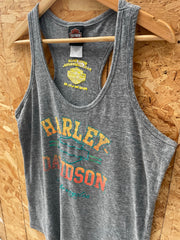 Vintage Harley-Davidson Graphic Gray Vest Tank T-Shirt Size XXL