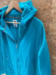 Dickies Teal Zip-Up Hoodie Sweatshirt Jacket Size XL