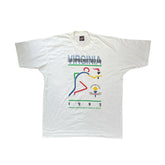 Vintage Fruit of the Loom XL White Virginia Law Enforcement Torch Run T-Shirt 1993