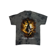 Vintage Jeepers Creepers Horror Movie T-Shirt Large Gray Tie-Dye Graphic Tee