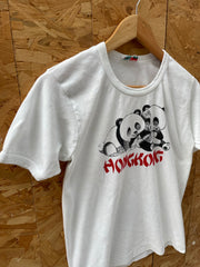 Vintage 90s Hong Kong Panda Single Stitch T-Shirt Size M White