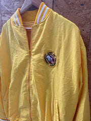 Vintage 90s USA College Amor Dei Charismatic Community Yellow XL Bomber Jacket