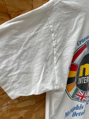 Vintage 90s NSA Memphis Homecoming Single Stitch T-Shirt - White - Size L