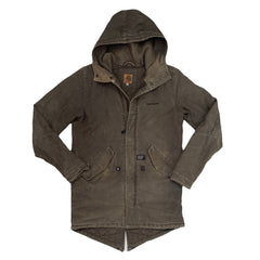 Vintage Carhartt WIP Clash Parker Men's Winter Parka Coat Dark Green Size Small