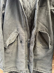 Vintage Carhartt WIP Clash Parker Men's Winter Parka Coat Dark Green Size Small