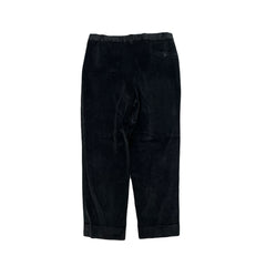 Vintage Charcoal Dark Gray Relaxed Fit Jumbo Corduroy Pants Size 34x31