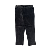 Vintage 90s Men's Dark Charcoal Jumbo Corduroy Trousers Size 40 by Z. Bernard