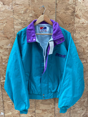 Vintage 90s Swingster Pursuit Jacket Teal Purple XL Retro Windbreaker BNWT