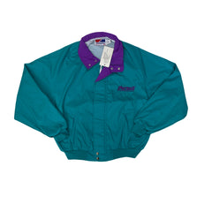 Vintage 90s Swingster Pursuit Jacket Teal Purple XL Retro Windbreaker BNWT