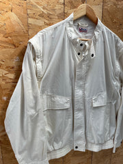 Kingsley Vintage 80s Cream Lightweight Day Jacket Mens Size L