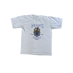 Vintage 90s Single Stitch Peck's Hong Kong Bar T-Shirt - White - Size M