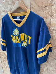 Augusta Sportswear Adult XL V-Neck T-Shirt - Navy Yellow - Walnut USA