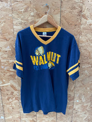 Augusta Sportswear Adult XL V-Neck T-Shirt - Navy Yellow - Walnut USA