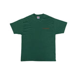 Vintage 90s Single Stitch Hanes XL Dark Green T-Shirt Graphic Tee