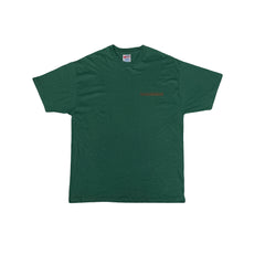 Vintage 90s Single Stitch Hanes XL Dark Green T-Shirt Graphic Tee