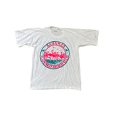 Vintage Single Stitch Bahamas Flamingo Beach Club T-Shirt - Size M - White
