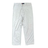 Chaps Mens W34 L32 Beige Casual Flat Front Chino Loose Fit Pants