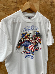 Vintage 90s Proud to be American Eagle Graphic T-Shirt - Size L