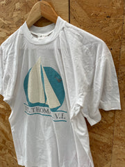 Vintage St. Thomas V.I. Sailboat Single Stitch Graphic T-Shirt Size M