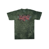 Vintage The Mountain M Green Tie-Dye Floral Poinsettia T-Shirt