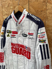 Vintage Dale Earnhardt Jr. National Guard Chase Authentic Nascar Jacket XL White