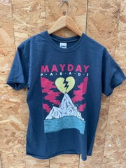 Gildan M Mayday Parade Band T-Shirt Dark Grey Graphic Tee