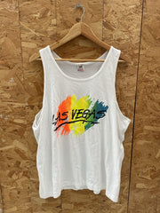 Vintage Fruit of the Loom Las Vegas Tank Top XL Single Stitch Vest T-Shirt