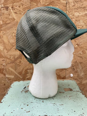 Vintage 80s Clan Watson Trucker Hat Green Mesh Snapback Adjustable Baseball Cap